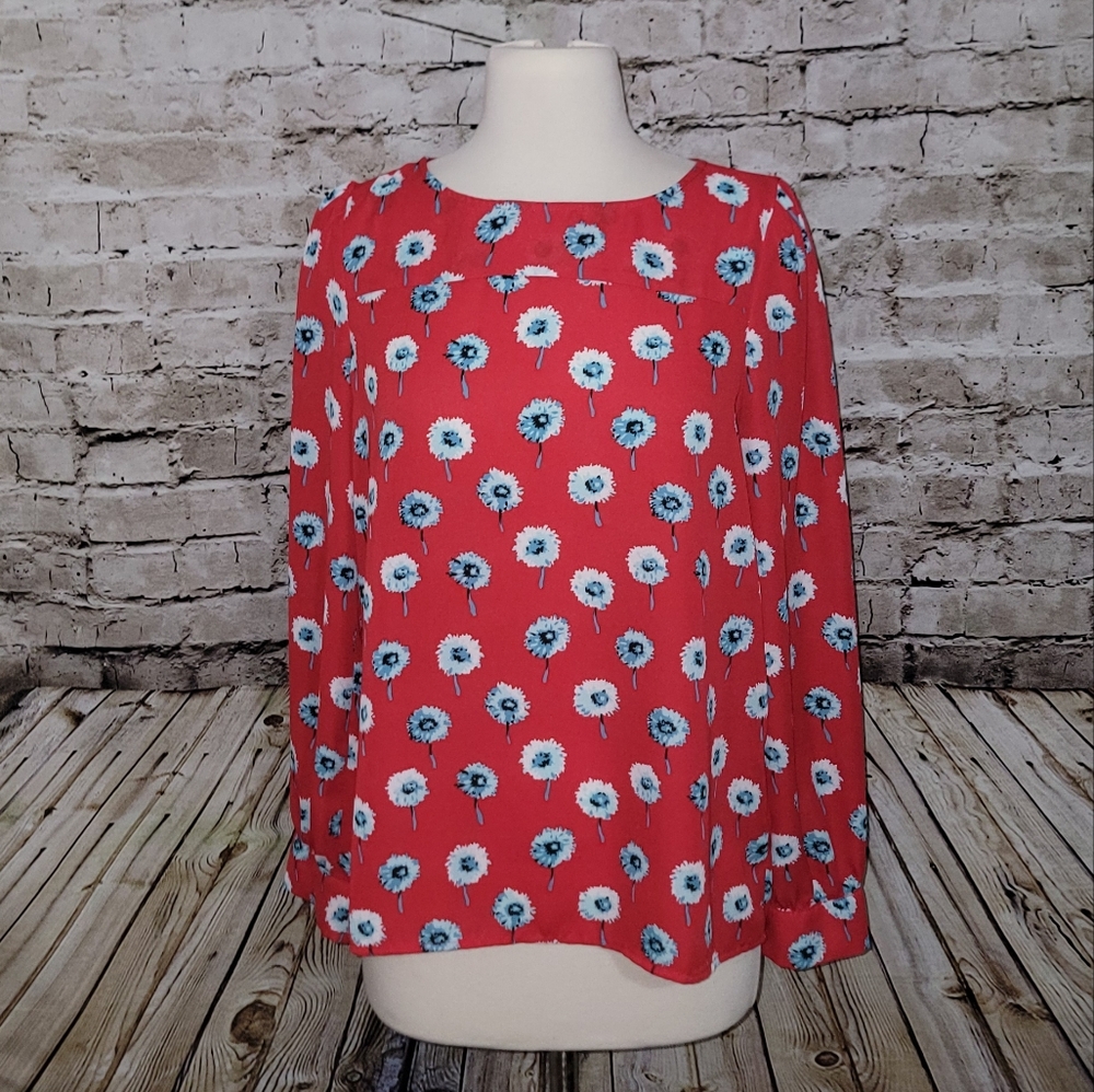 JCrew Factory Printed Boatneck Top Size S